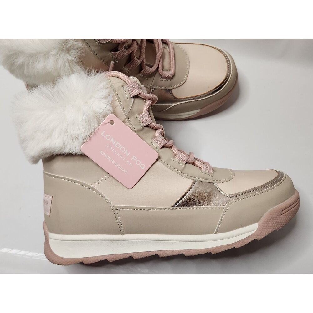 London Fog Water Resistant Winter Boots – Girls Youth 3 – Pink